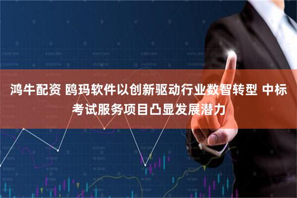 鸿牛配资 鸥玛软件以创新驱动行业数智转型 中标考试服务项目凸显发展潜力