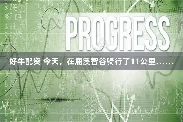好牛配资 今天，在鹿溪智谷骑行了11公里……